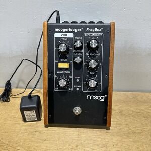 Moog MoogerFooger MF-107 Freqbox Analog Audio Pedal Tested W/ PWR Cabel